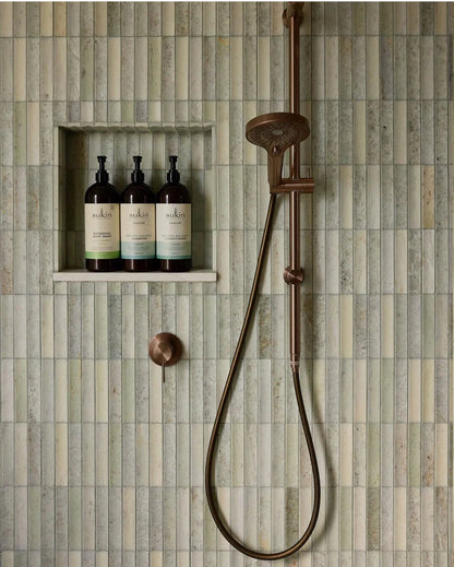 Regendoucheset Valencia – Brushed Bronze - Air shower II - Met inbouwmengkraan