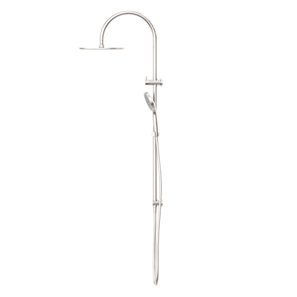 Regendoucheset Valencia – Brushed Nickel - Air shower II - Met inbouwmengkraan