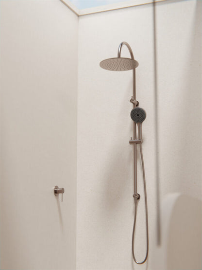 Regendoucheset Valencia – Brushed Bronze - Air shower II - Met inbouwmengkraan