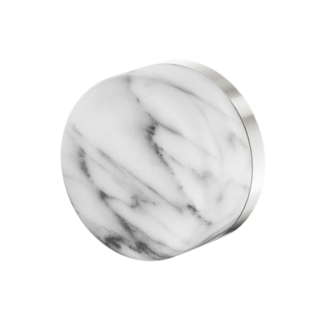 Inbouw mengkraan – Sorrento – Arabescato Corchia – Brushed nickel