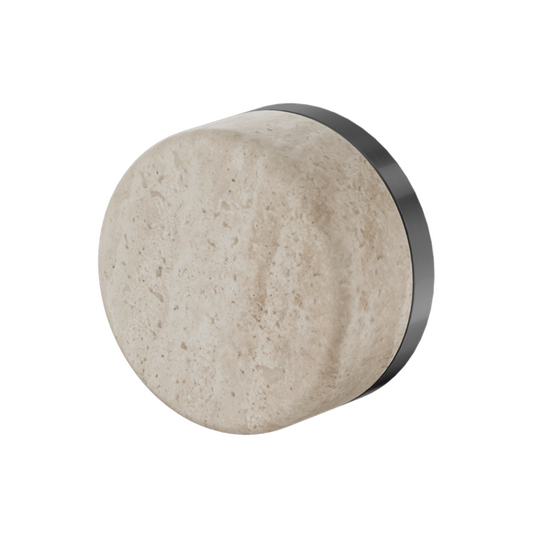 Inbouw mengkraan – Sorrento – Rome Travertine – Gun metal grey