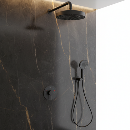 Inbouw Regendoucheset Amalia - Matte black