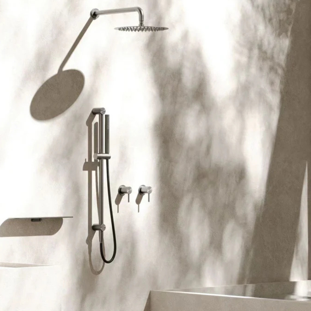 Inbouw mengkraan - Capri - 1-Gats - Brushed nickel