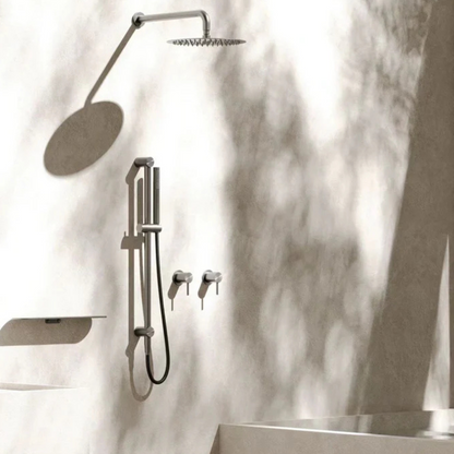 Inbouw mengkraan - Capri - 1-Gats - Brushed nickel