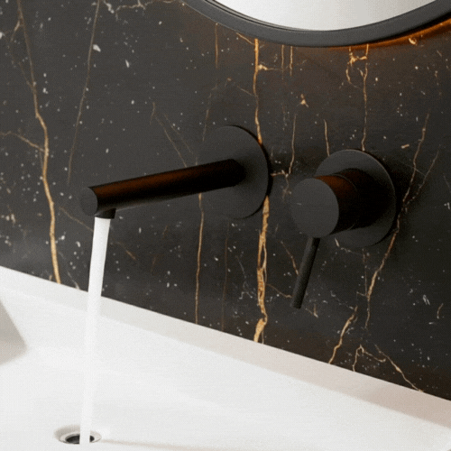 Inbouw wastafelkraan Taylor - Mat zwart - 8 × 12 × 16,5 cm