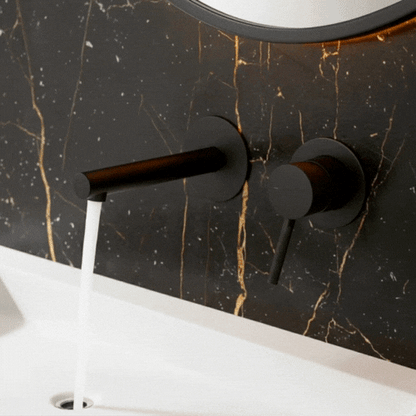 Inbouw wastafelkraan Taylor - Mat zwart - 8 × 12 × 16,5 cm