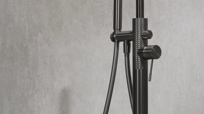 Gebogen wandarm Valencia - Brushed gold - 337,5 mm